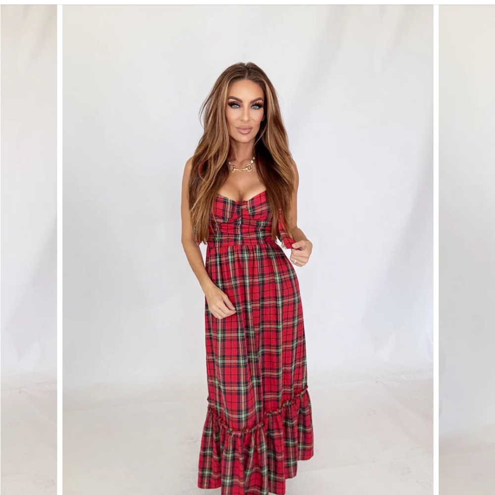 Plaid Red Dress